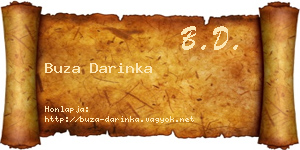 Buza Darinka névjegykártya